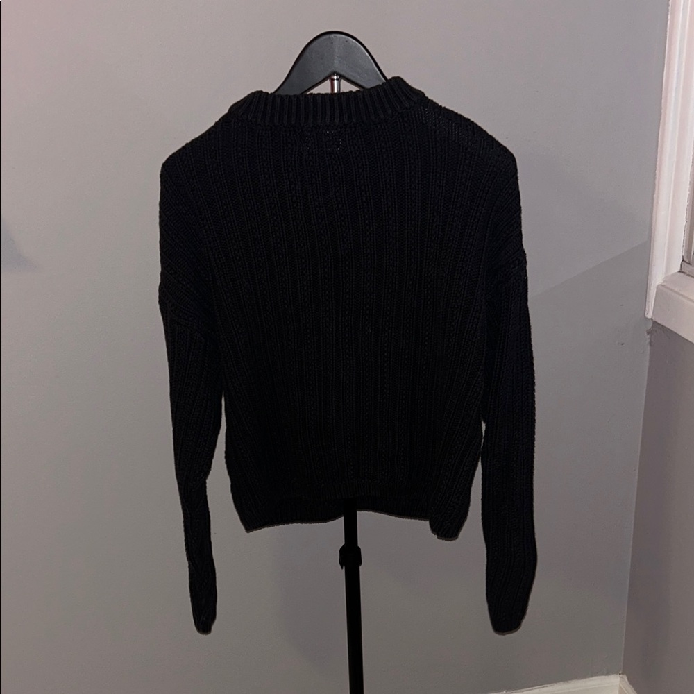 Universal Thread Black Ribbed Sweater - image 3